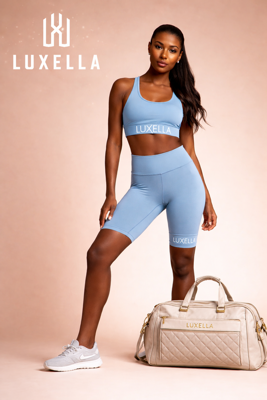 Two piece gym set with shorts